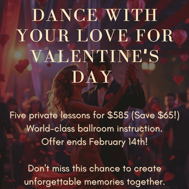 Valentines Day Special at Nova dancesport in Nashville, TN